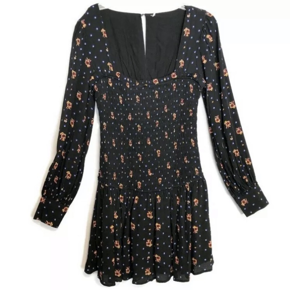 Free People Black Floral Dress - Never worn